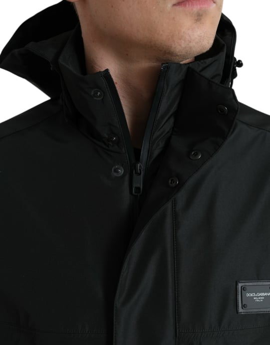 Kapuze Jacke Schwarz - Image 4