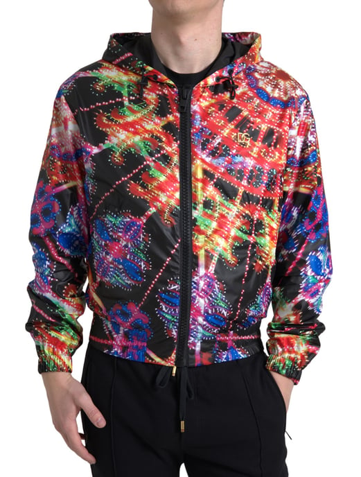 Vegas Lights Print Kapuzenjacke - Image 1