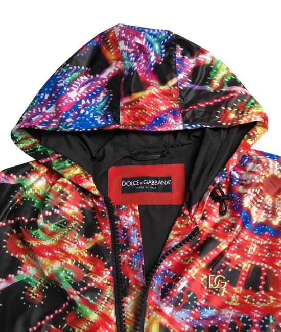 Vegas Lights Print Kapuzenjacke - Image 3