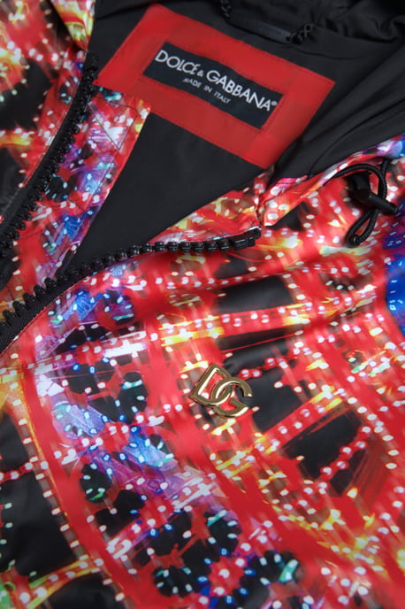 Vegas Lights Print Kapuzenjacke - Image 5