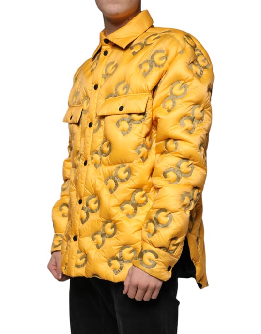 Dolce & Gabbana Pufferjacke mit DG-Logo - Orange - Image 3