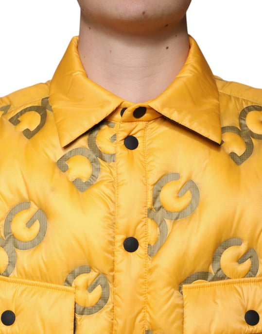 Dolce & Gabbana Pufferjacke mit DG-Logo - Orange - Image 5