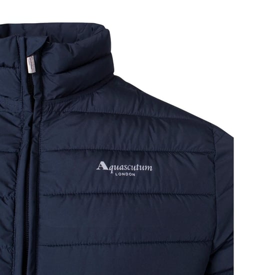 Aquascutum - Steppjacke für Herren, Stehkragen, Aktiv (Dunkles Marineblau) - Image 3
