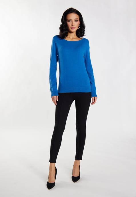 Faina Strickpullover Damen blau - Image 2