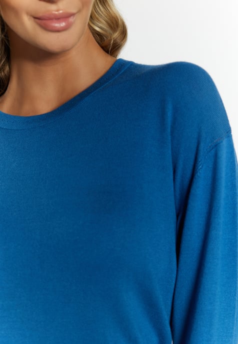 Faina Strickpullover Damen blau - Image 5