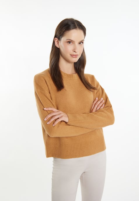 usha Strickpullover Damen Kamel - Image 3