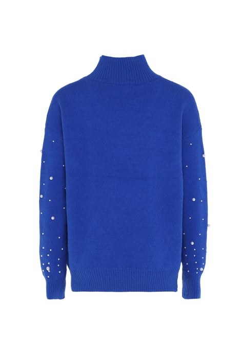 Faina Pullover mit Perlen Damen KÖNIGSBLAU - Image 2