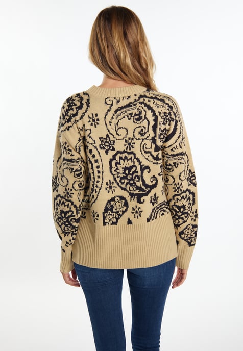 usha Strickpullover Damen Beige - Image 4
