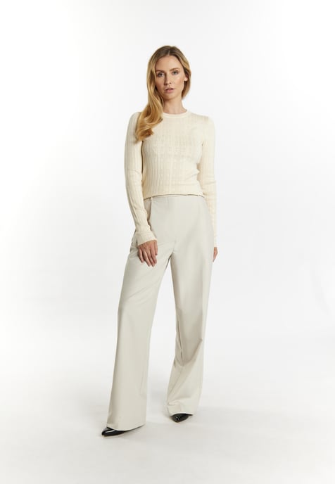 usha Strickpullover Damen Dunkelcreme - Image 2