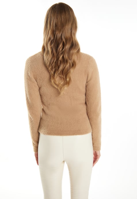 Faina Strickpullover Damen Kamel - Image 4