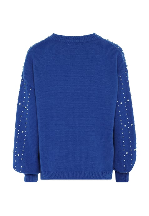 Faina Pullover mit Perlen Damen KÖNIGSBLAU - Image 2