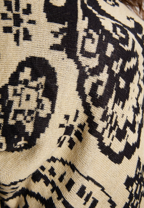 usha Poncho-Pullover Damen Beige - Image 5