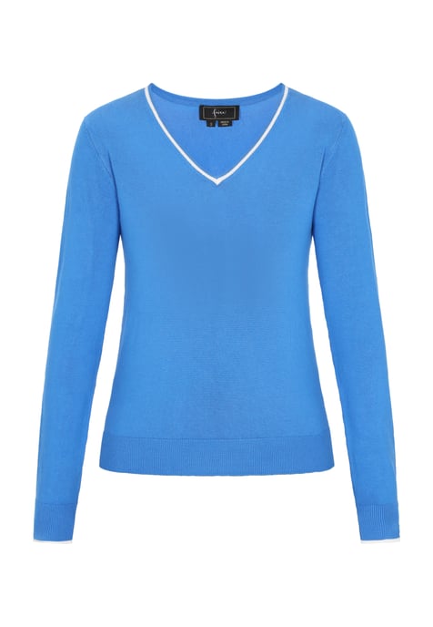 Faina Pullover Frauen Blau - Image 1