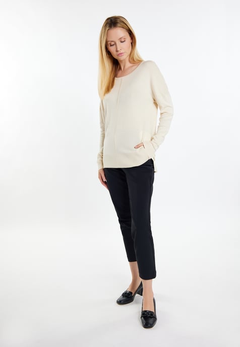 usha Strickpullover Damen Creme - Image 2