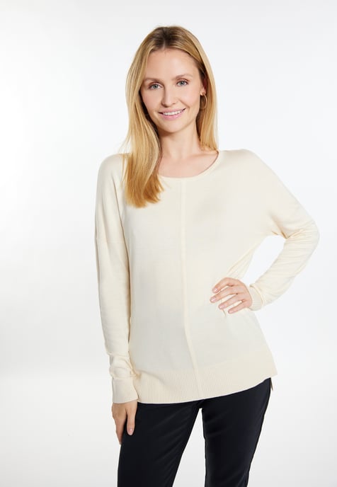 usha Strickpullover Damen Creme - Image 3