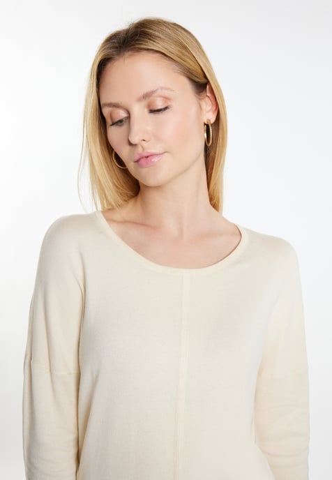 usha Strickpullover Damen Creme - Image 5