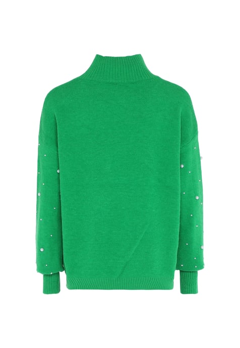 Faina Pullover mit Perlen Damen grün - Image 2