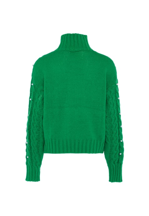 Faina Pullover mit Perlen Damen grün - Image 2