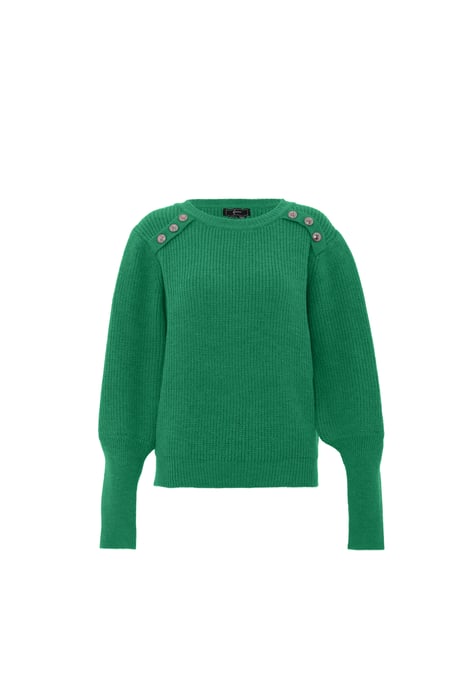 Faina Strickpullover Damen grün - Image 1