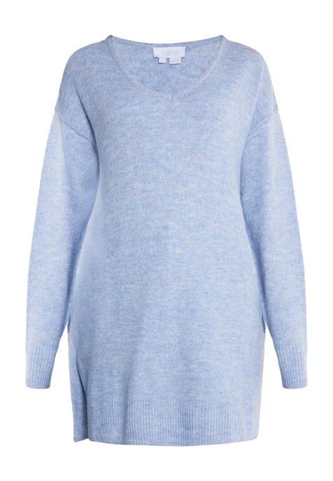 usha Strickpullover Damen blau melange - Image 1