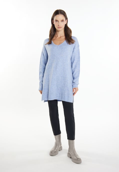 usha Strickpullover Damen blau melange - Image 2