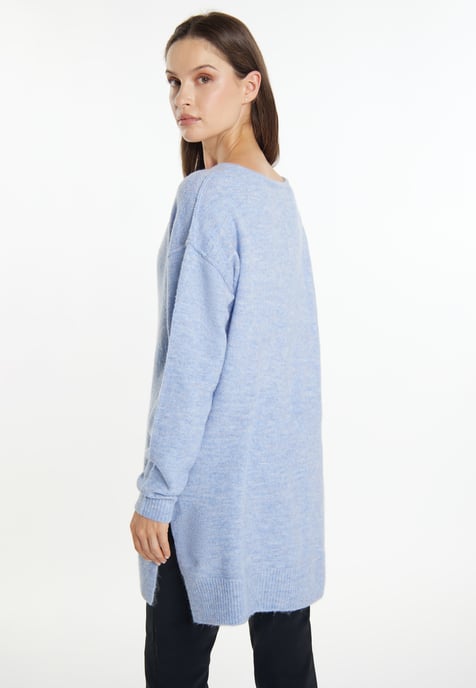 usha Strickpullover Damen blau melange - Image 4