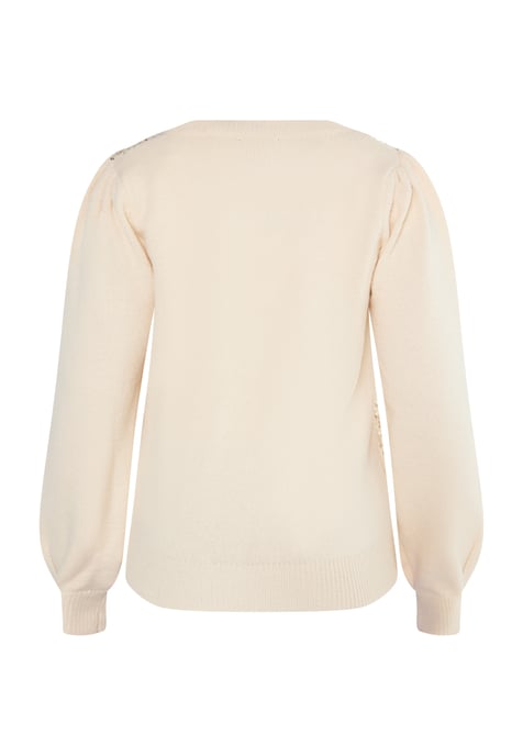 usha Strickpullover Damen Creme - Image 2