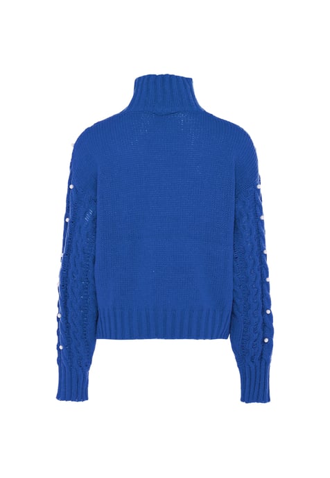 Faina Pullover mit Perlen Damen KÖNIGSBLAU - Image 2
