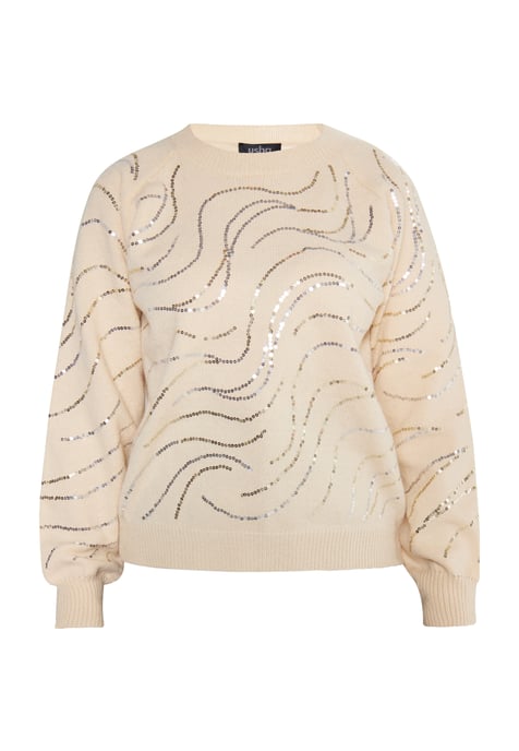usha Strickpullover Damen Creme - Image 1