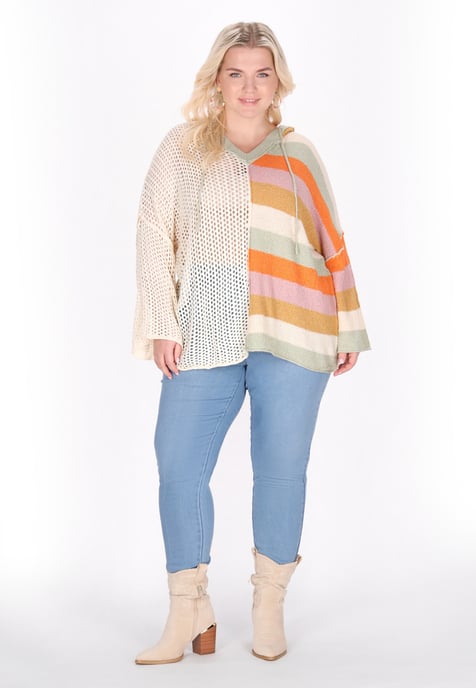 IZIA Pullover in Übergröße Frauen Beige - Image 2