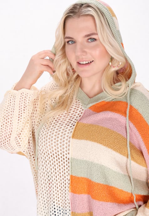 IZIA Pullover in Übergröße Frauen Beige - Image 5