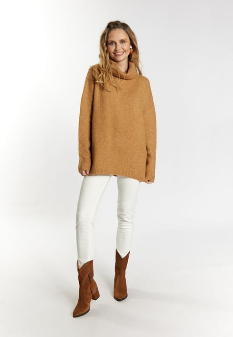 usha Strickpullover Damen Kamel - Image 2