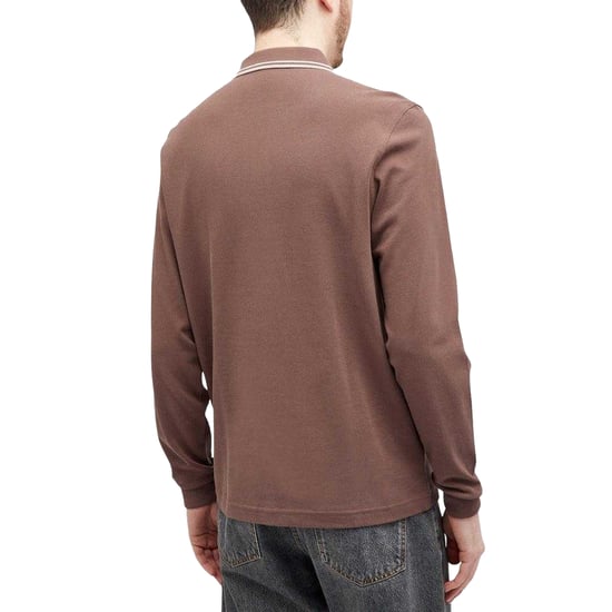 Fred Perry - Poloshirt für Herren, Langärmlig (Ziegelstein) - Image 2