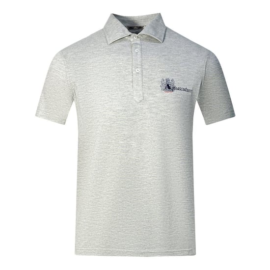 Aquascutum - "Aldis London" Poloshirt für Herren/Damen Unisex (Grau/Schwarz) - Image 1