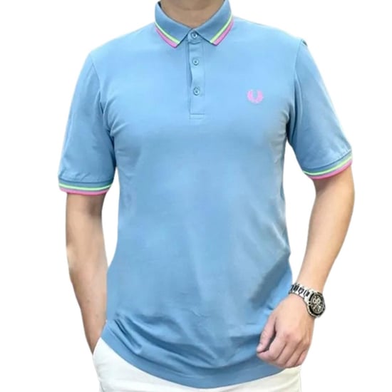 Fred Perry - Poloshirt für Herren, Piqué (Blau) - Image 4