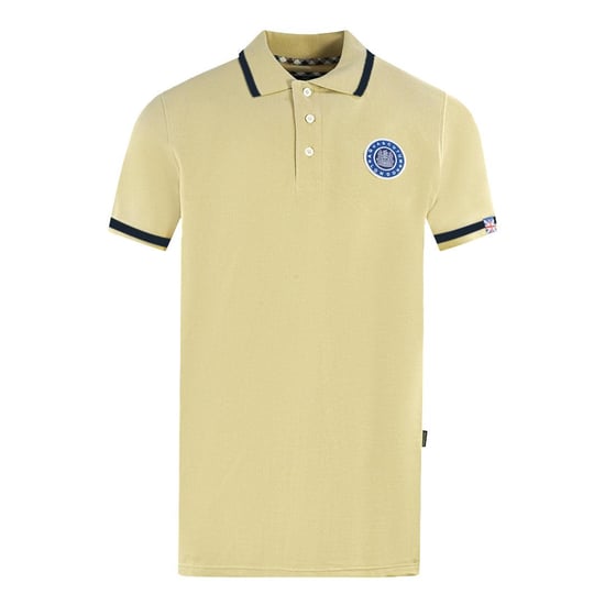 Aquascutum - "London" Poloshirt für Herren/Damen Unisex, Abzeichen (Beige) - Image 1