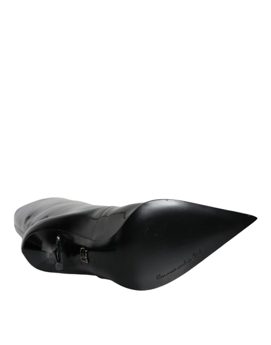 Lackleder Stiefel bis zur Wade mit Stilettoabsatz - Image 6