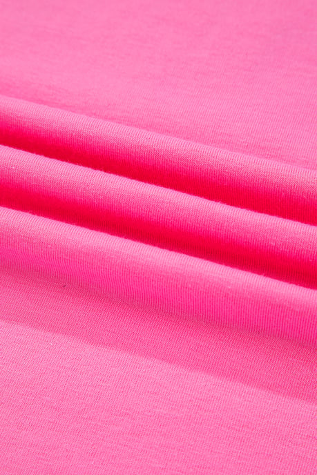 Rosa T-Shirt mit kurzen Ärmeln und Grafikdruck - Image 3