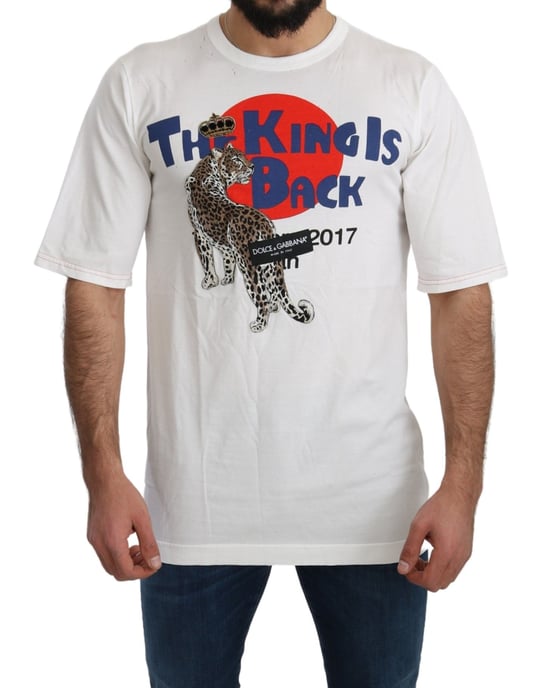 Leopardenmuster T-Shirt Der König ist zurück - Image 1
