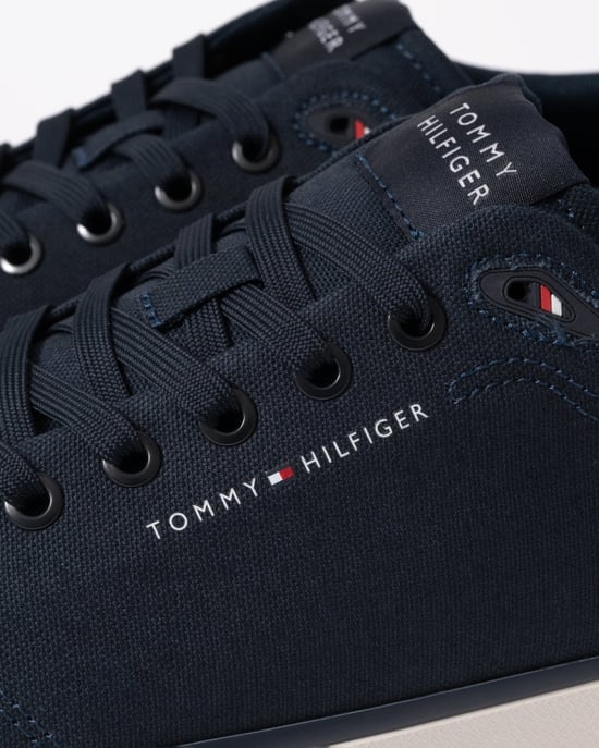 Tommy Hilfiger Hi Vulc Low Canvas Blau - Image 2