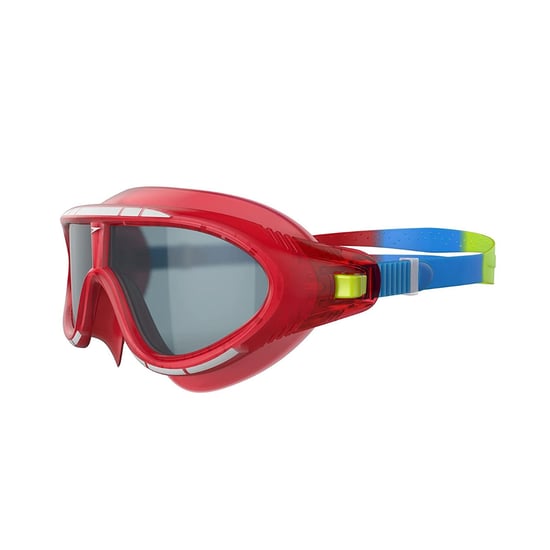 Speedo - "Rift" Passt sich dem Gesicht an Schwimmbrille Rauch-Grau für Kinder (Lava Rot/Japan Blau/Grün) - Image 2