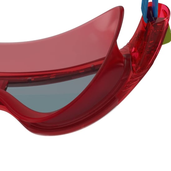 Speedo - "Rift" Passt sich dem Gesicht an Schwimmbrille Rauch-Grau für Kinder (Lava Rot/Japan Blau/Grün) - Image 3