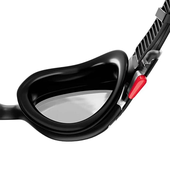 Speedo - Passt sich dem Gesicht an Schwimmbrille für Herren (Schwarz/Weiß/Rauch-Grau) - Image 3