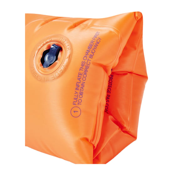 Speedo - Kinder Schwimmflügel "Rollup" (Leuchtend Orange/Blau) - Image 2