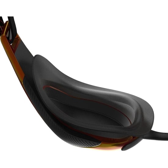 Speedo - "Fastskin Hyper Elite" Schwimmbrille für Herren/Damen Unisex (Schwarz/Oxidgrau/Feuerrot) - Image 4