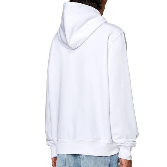 Diesel - Kapuzenpullover für Herren, Logo (Weiß) - Image 3