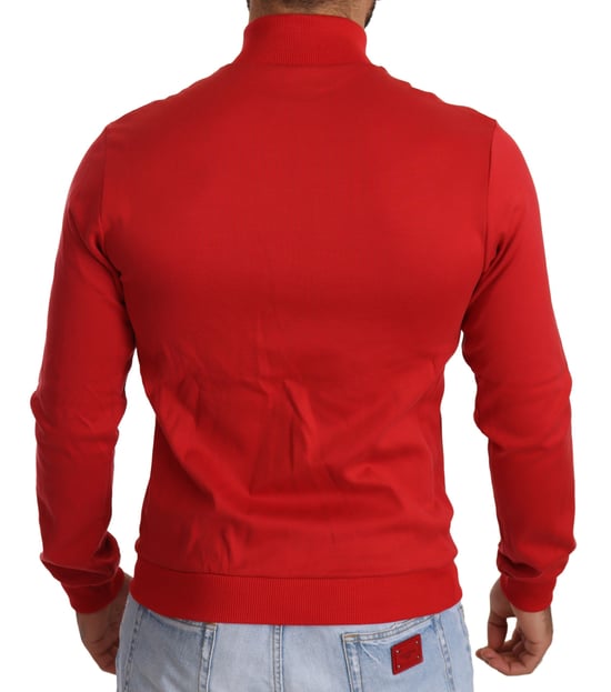 Rotes Zip-up Sweatshirt im Dg Motor Club Stil - Image 3