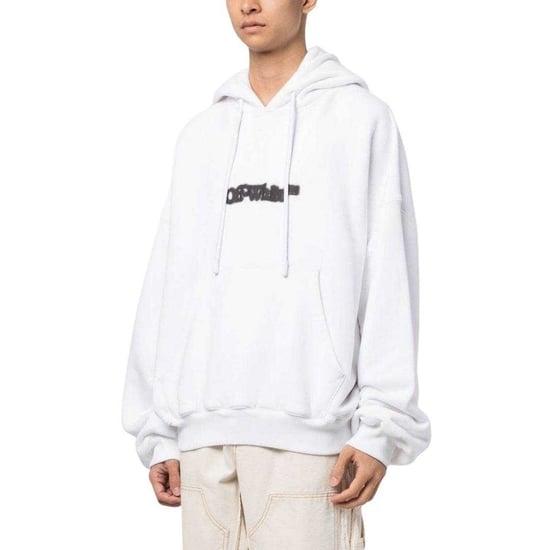 Off-White - "Blurr Book" Kapuzenpullover für Herren/Damen Unisex, Übergroß (Weiß) - Image 4