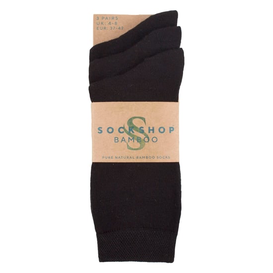 3er Pack Damen Schlichte Bambussocken - Weiche Atmungsaktive Alltagskomfortsocken - Image 2