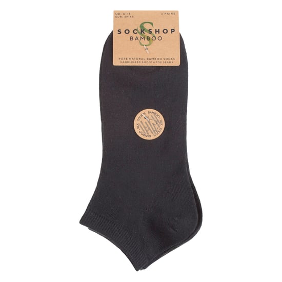 Sock Shop 3er-Pack Herren Sneaker-Liner-Socken aus Bambus, weich und atmungsaktiv - Mehrfarbig - Image 2